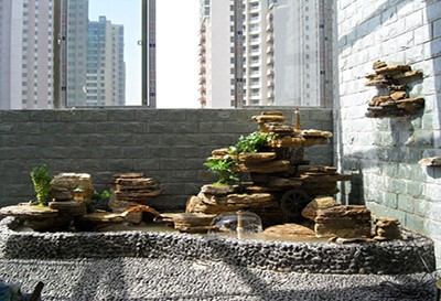 室內假山噴泉效果圖（tú）